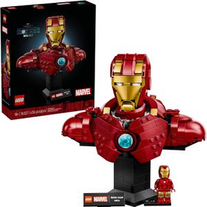 LEGO Marvel Iron Man MK4 Bust - Building Kit for Adults, Ages 18+ - Includes Iron Man Minifigure - Collectible Model for Super Hero Fans - Gift for Men and Women - 76327