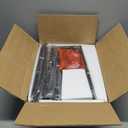 Furologee 5-Tier Ladder Shelf, Narrow Ladder Bookshelf with Drawer, 55.6Tall Industrial Bookcase Storage Rack Organizer, Freestanding Storage Shelve for Living Room, Home Office, Bedroom, Black Oak