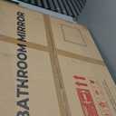 TETOTE 24 x 36 Brushed Gold Bathroom Mirror, Stereo Beveled Golden Metal Frame Rectangle Vanity Mirror for Wall Modern Farmhouse Mirror for Living Room Bedroom Entryway, Easy to Install