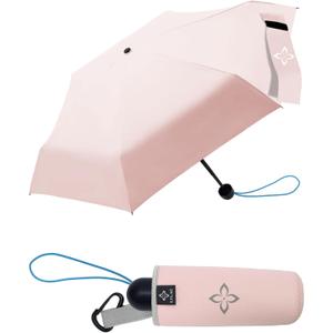 Mini Travel Umbrella for Rain - 43" Large Coverage Small Compact Umbrella, Reinforced Strong Frame, Lightweight Portable Parasol with UPF 100+ UV Protection, Gifts for Adults, Seniors & Students
