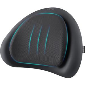 Skechers Lumbar Pillow Premium Memory Foam,Double-Layer-Office Chair Cushion for Tailbone Pain Relief,Butt Pillow for Office Chair,Car seat Cushion,Long Sitting Office Workers,and Car Drivers,Black