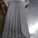 Mayton, 0.75-Inch Vertical Mattress Support Wooden Bunkie Board/Bed Slats with Cover, Queen, Grey