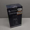 AMZCHEF Coffee Grinder, Coffee Bean Grinder for Home Use with Precise Grinding, LED Control Panel, Detachable Funnel Stand, Anti-static Design, 48 Grind Settings, Silver