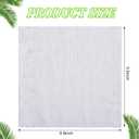 Oudain 200 Pcs White Cleaning Cloths Bulk Reusable Cleaning Rags Cotton Washcloths Absorbent Dishcloths Small Kitchen Rags Soft Bath Towels for Housekeeping, 9.8 x 9.8 Inch, 25 x 25 cm