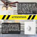 Ceiling Fan Remote Control Kit Replacement for Harbor Breeze Hunter Allen+Roth Kichler - FAN-35T KUJCE9603 L3HFAN35T1
