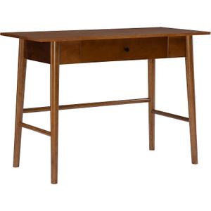 Melissa Mid Century Walnut Desk by Linon, 42"w X 19"d X 30"h