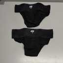 KNK Regent Mens Cotton Gym Supporter Jockstrap | 100% Cotton | 3 Waistband | Back Covered (Medium, Black - Pack of 2)
