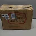 SONGMICS Velvet Hangers, Set of 60 Clothes Hanger with Rose Gold Swivel Hook, Non-Slip, and Space-Saving, 0.2-Inch Thick, 17.1-Inch Long for Coat, Shirt, Dress, Pants, Tie, Cloud White UCRF0021W01