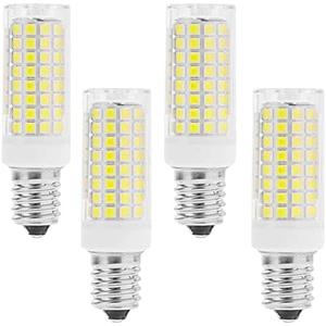 Lxcom Lighting 10W E12 LED Corn Light Bulb(4 Pack)- 2835 SMD 102LEDs E12 Dimmable 100 Watt Equivalent 1000LM Daylight White 6000K Chandelier Bulbs Decorative E12 Base for Home Lighting, AC110-120V