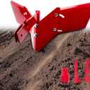 15683 Hiller-Furrower Kit Rear Tine Rototillers Fit for Large and Small Areas of Land Cultivation, Adjustable Wings, Three Kinds of Connection - Including Installation Accessories