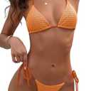 Swimsuit for Women 2025 Women's Triangle Bikini Halter String Bikini Set Two Piece Swimsuit Bathing Suits, Small