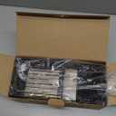 Cisily Kitchen Sink Caddy Organizer with High Brush Holder, Sponge Holder for Sink, 304 Rustproof Stainless, Kitchen Countertop Soap Dispenser Organizer, Kitchen Decor and Accessories (9.25, Black)