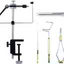 Fly Tying Vise 360 Rotary Adjustable Fly Fishing Vise Practical Fly Tying Tool with Steel Reinforced Hook Jaw Durable Handy Fly Fishing Tackle