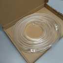 uxcell PVC Tubing, 6mm ID x 7mm OD - 13 Feet Long Clear Vinyl Water Pipe, Lightweight Plastic Flexible Water Pipe for Aquaponics, Air Hose, Irrigation