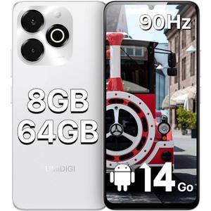 UMIDIGI G9X Unlocked Cell Phone,6.75" 90Hz Display Smart Phone, Android 14,5000mAh,Octa-Core 8(4+4)+64GB 1TB,Face ID Unlock,4G Dual SIM Phone, GPS,FM Radio, Show captions, Unlocked Android Phones