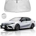 Windshield Sun Shade for Toyota Camry 2024 2023 2022 2021-2018 Accessories Front Window Sunshade Fit LE XLE Hybrid SE XSE Sedan Sun Visor UV Protector Heat Shield Cover