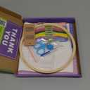 Craftwiz 4-Piece Starter Embroidery Kit for Beginners and Expert with Simple Patterns, Learn 29 Stitches with Hand Embroidery Kit