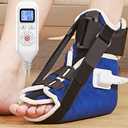 CAMECO 1 Pack Ankle Foot Heating Pad for Neuropathy, 2 in 1 Plantar Fasciitis Night Splint & Heated Foot Wrap Brace for Achilles Tendonitis Pain Relief, 86 - 158 and 10-90min Auto-Off Timer