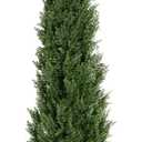 8 Feet Pre-Potted Evergreen Outdoor Artificial Cedar Tree for Front Porch Decor, Outdoor Entryway Decor Fake Tree, Tall Faux Tree with UV Resistant Coating (1 Pack)