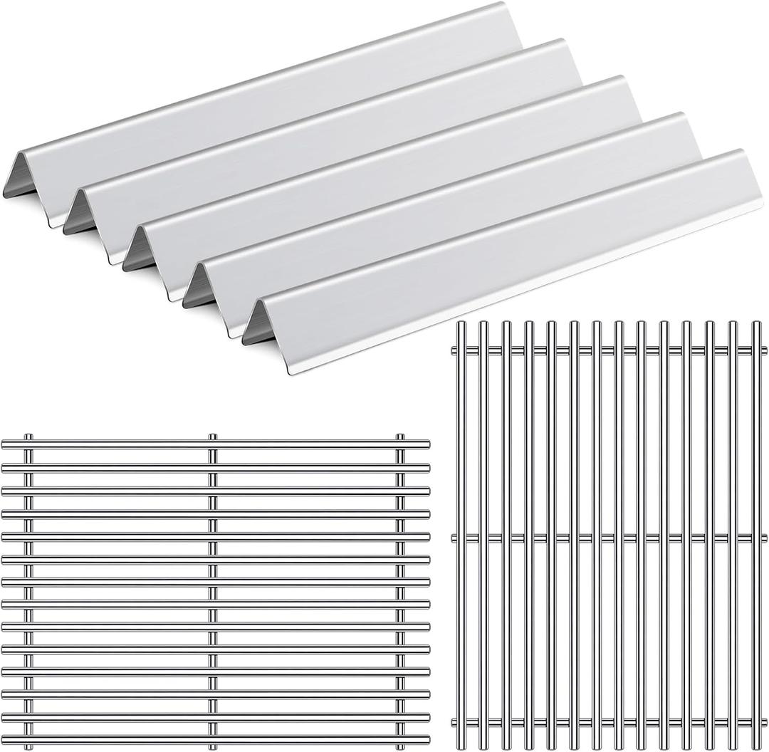 15 9MM Grill Grates Replacement for 7535 7522 Weber Spirit Grill Spirit E-210, S-210, E-200, S-200, Weber Genesis Silver A, Spirit 500, Spirit 200 Series, BBQ Grill Parts Flavorizer Bars Grid