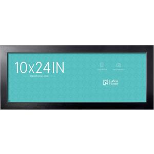 LaVie Home 10x24 Picture Frame Black, Panoramic Picture Frame for Wall Decoration, Classic Black Minimalist Style Suitable for Decorating Houses, Offices, Hotels1 Pack