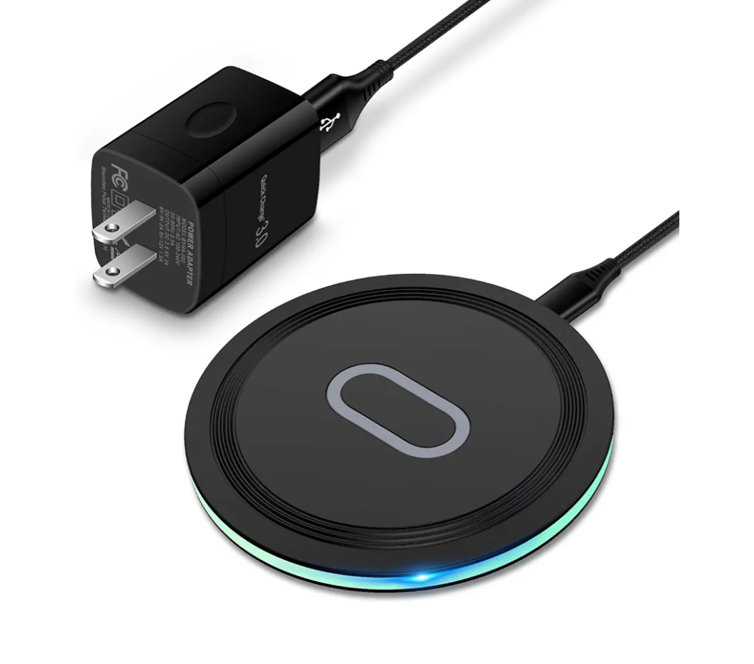 Wireless Charger Samsung Fast Charging Pad for Samsung Galaxy S25 Ultra/S24 FE/S23 Ultra/S22/S21/Z Flip 6 5,15W Wireless Charging Station Charger Mat and QC Adapter for Google Pixel 9 8a 7a 8 7 Pro