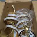 4000K Modern Pendant Light, 15IN Spiral LED Pendant Lights Adjustable Height Black Kitchen Island Fixtures Chandeliers for Dining Room Hanging Lights, 1 Pack (Gold,4000K, Hardwired,2PACKS)