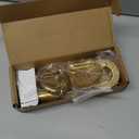 Tub Drain Linkage Assembly with Trip Lever and Strainer Done Cover, Universal Overflow Faceplate Trim Kit with Screws, Fit for Bathtub Trip Lever Waste and Overflow Drain Kit, Matte Black