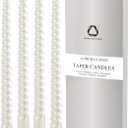 SEVEN LUCKY LIGHT Taper Candles,10 inches Ture Dripless White Candlesticks,8 hrs Clean Burning Candle Sticks,4 Packs Candlesticks Set,Great Dinner Candles,Wedding Candles