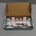 Door Lever Lock (6 Pack) Prevents Toddlers from Opening Doors. 3.25" L * 1.5" W * 4.5" H Easy One Hand Operation for Adults. Durable ABS with 3M Adhesive Backing. Simple Install, No Tools Needed.