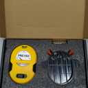 PREXISO Multi Surface Laser Level LED Light Vial, 30Ft Horizontal & Vertical Line Laser with Wall Mount Base, 2 Pins, 10 Sticker, 2 AA Batteries for Hanging Frames & Picture, Construction Wall Writing