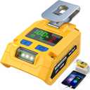 100W Battery Adapter Compatible with Dewalt 20V: VoLtTech Cordless Battery Charger Portable Power Inverter Converter with USB-A & Type-C Fast Charging Port & LED Light for Phone, Tablet, Laptop