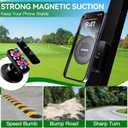 Golf Cart Phone Holder - Magnetic Phone Mount for MagSafe & Universal Phones, 360 Adjustable, Fits EZGO & More, Ideal Golf Gift for Men & Women (Black)