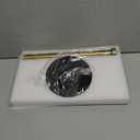 Gold Paper Towel Holder, Standing Paper Towel Holder with Weighted Marble Base for Kitchen Bathroom, Countertop Marble Paper Towel Roll Holder for Standard or Jumbo-Sized