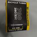 Ultraverse Bike Inner Tube for 700x23-25c, 700x28-32c, 700x35-43c 28 inch Bicycle Wheel Sizes with 48mm Presta Valve - Butyl Rubber Tubes for Road and Gravel Bikes - 2 Tubes, 2 tire levers Included