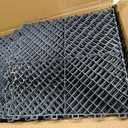 12-Pcs Interlocking Tile, 12" x 12" Indoor/Outdoor Self-Drainage Interlocking Floor Tiles, Non-Slip Heavy-Duty Polypropylene Splicing Flooring Tile for Garage Patio Pool Bathroom, Grey