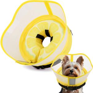 Soft Dog Cone Collar with Anti-Lick Shield, Inflatable Cones Alternative After Surgery for Large/Medium/Small Dogs to Stop Licking, Elizabethan Neck Ecollars of Shame, Comfy Pillow E Recovery