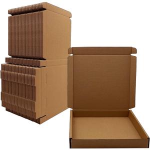 7x7x1 inch Small Shipping Boxes 50 Pack, Brown Kraft Corrugated Cardboard Mailer Boxes Bulk for Packaging Business Mailing GiftMini Mailer Boxes for Packaging Supplies