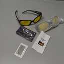 Women's Night Vision Glasses for Driving - Polarized Yellow Lens Reduce Headlights Glare UV Protection H8161