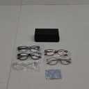 BLS BLUES 5 Packs Reading Glasses for Women Blue Light Blocking, Vintage Computer Eyewear  1.5