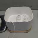 PETLIBRO Upgrade Cat Water Fountain, Cordless Cat Fountain Battery Operated, App Monitoring 3L/101oz Dockstream 2 Pet Water Fountain with Stainless Steel Tray, 5GHz WiFi Dog Water Bowl Dispenser (White)