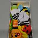 Infinno Baby Wrist Rattle Socks and Foot Finder Set, Perfect Baby Toys for 0-12 Months Newborn Boys and Girls As Shower Gifts, Garden Bug Series