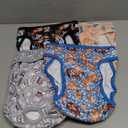 Barklincharm 4 Pack Reusable Female Dog Diaper, Highly Absorbent Doggie Diapers for Female Dogs, Dog Diaper Large, Bulldog, XL