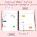 Yoment 2026 Planner Weekly and Monthly 8.5"x11" Large Hardcover Planner from Dec 2025 - Dec 2026 13 Months Calendar Academic Planners for Women Men Agenda Daily Weekly Yearly Planning with Tabs, Cloud