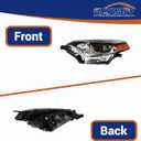 GXYWADY Headlights Replacement for 2014 2015 2016 Corolla Headlight Left Side 8115002E60 TO2502216