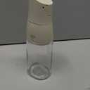 Zuutii Olive Oil Dispenser, Drip Free Spout Oil Container for Kitchen.Vinegar Dispenser, Glass Bottle for Cooking,500ML,Light Cream