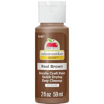 Apple Barrel Acrylic Paint in Assorted Colors (2 Ounce), 20521E Nutmeg Brown 2 Pack
