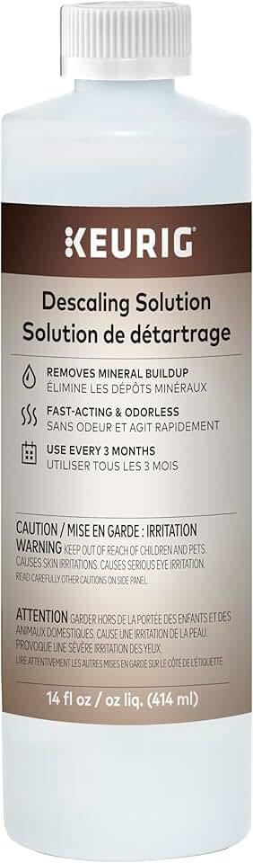 Keurig Brewer Cleaner Includes 14 oz. Descaling Solution, Compatible Classic/1.0 & 2.0 K-Cup Pod Coffee Makers