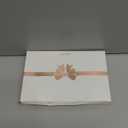 AIMUDI Champagne Bows for Gift Wrapping 3.5" Pre Tied Small Christmas Tree Bows Premade Twist Tie Bows for Treat Bags Small Bows for Crafts Wedding Holiday Decoration- 50 Counts