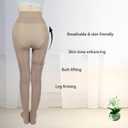 2-Pack Slightly Transparent Tights for girls & women, High Elasticity Sheen Pantyhose, For Work Dance Casual. (Brown, XXL)